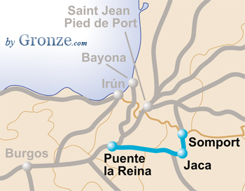 Mapa Camino Aragones