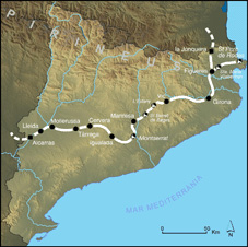 Mapa Camí Sant Jaume Generalitat