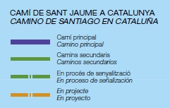 Leyenda mapa camino