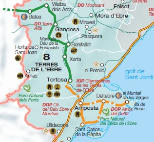Mapa Camino Ebro