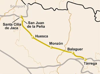 mapa camino catalan