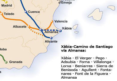 Camino Santiago Xabia