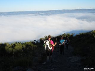 Bajando al embalse de Salime, Camino Primitivo