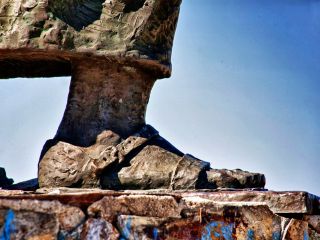 Monumento al Peregrino en el Alto de San Roque