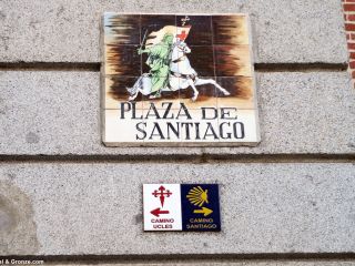Plaza de Santiago, punto de partida del Camino de Madrid y del Camino de Uclés