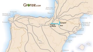 Mapa del Camino Aragonés