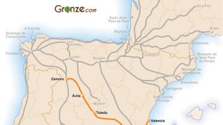 Mapa del Camino de Levante