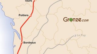 Mapa del Camino de Tours y París - Vía Turonense