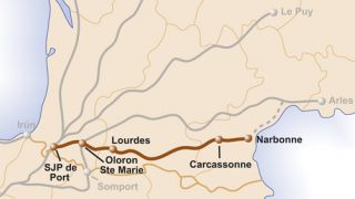 Mapa del Camino del Piamonte