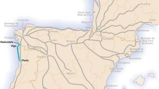 Mapa del Camino Portugués de la costa