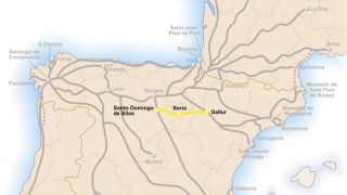 Mapa del Camino Castellano Aragonés