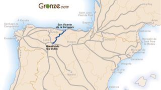 Mapa del Camino Vadiniense