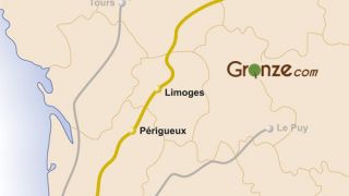 Mapa del Camino de Vézelay - Vía Lemovicense