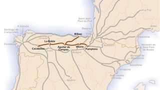 Mapa del Camino Viejo de Santiago
