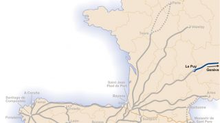 Mapa de la Vía Gebennensis