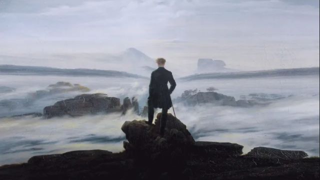 El caminante sobre el mar de nubes (Caspar David Friedrich, 1818).