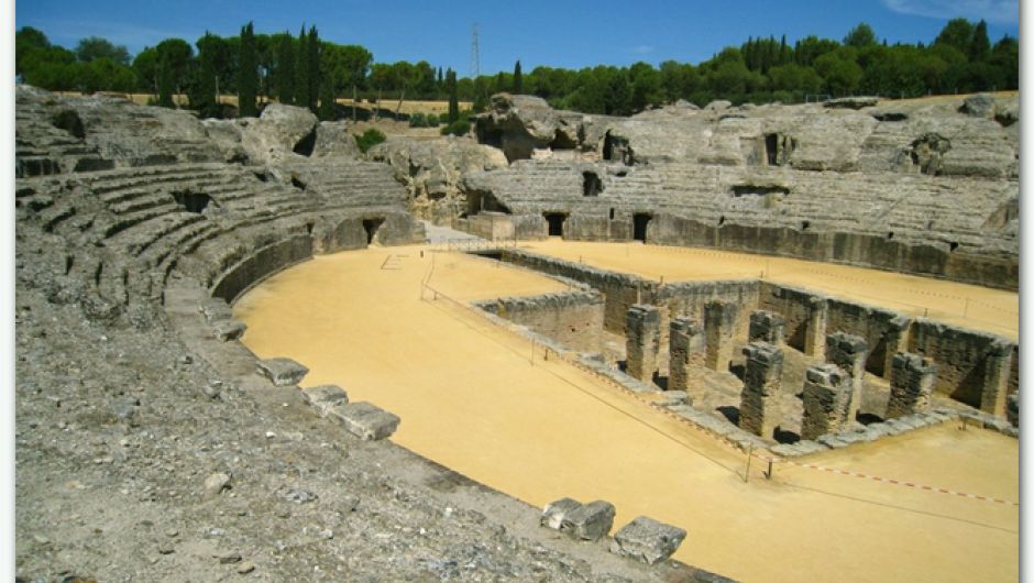Anfiteatro de la ciudad romana de Itálica, Santiponce
