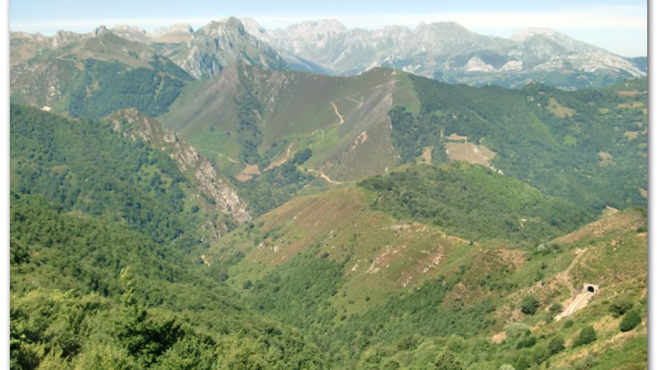 Vista desde el mirador del Puerto de Pajares