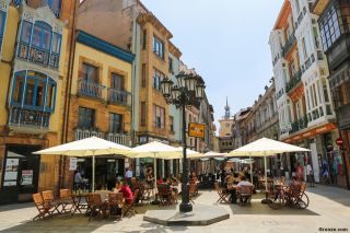 Calle del casco antiguo de Oviedo