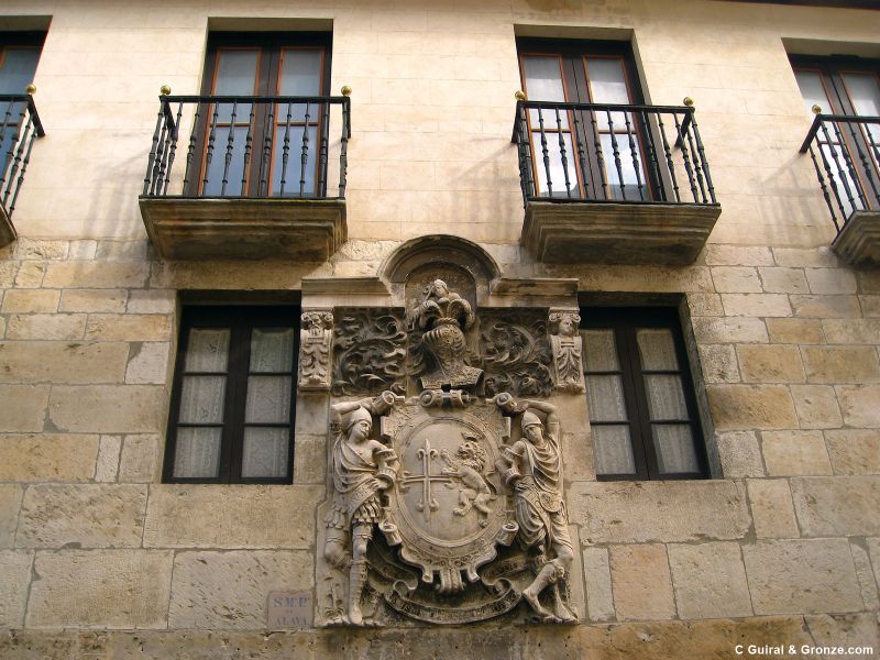 Blasón en una casa-palacio en Salvatierra Blasón en una casa-palacio en Salvatierra