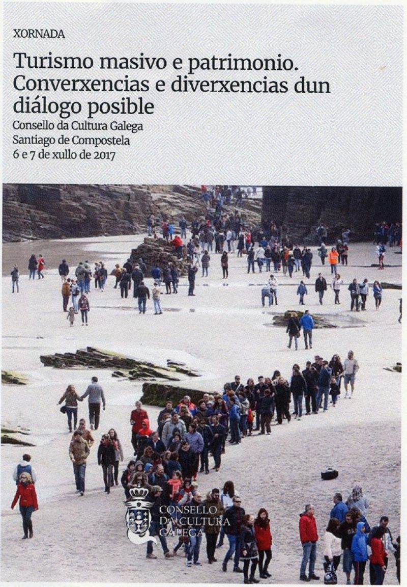 Cartel de las Jornadas sobre Turismo Masivo, celebradas en Santiago