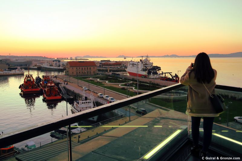 Atardecer desde el centro comercial A Laxe, Vigo