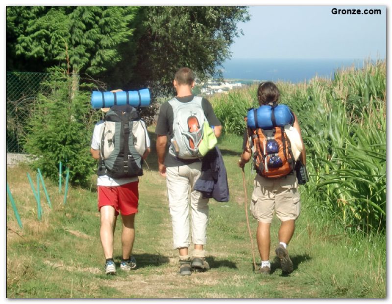 Peregrinos de camino a Barcia
