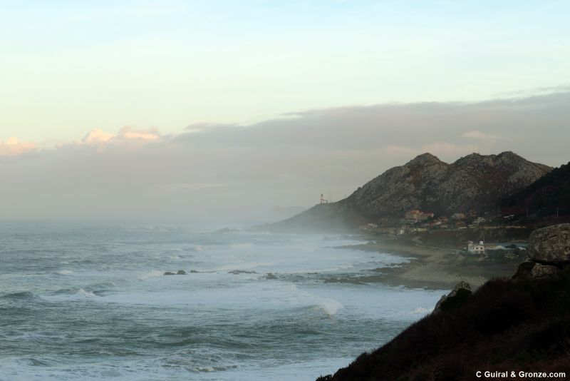 Cabo Silleiro y costa de As Mariñas desde Pedra Rubia