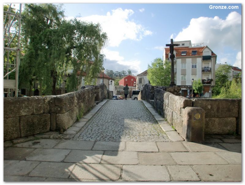 Puente medieval sobre el río Bermaña, Caldas de Reis
