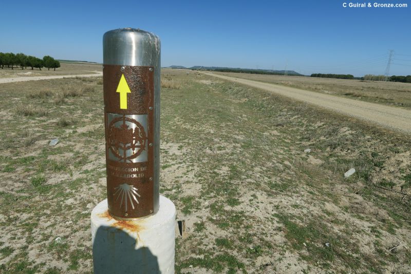 Señalización del Camino de Santiago en la provincia de Valladolid