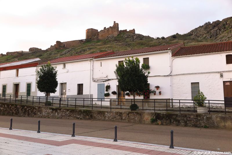 Castillo y casas del barrio alto de Magacela