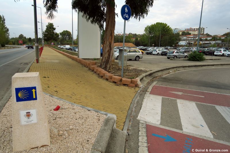 Ciclovía a la salida de Coimbra