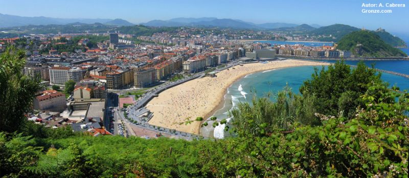 San Sebastián desde el Monte Ulía, Camino del Norte
