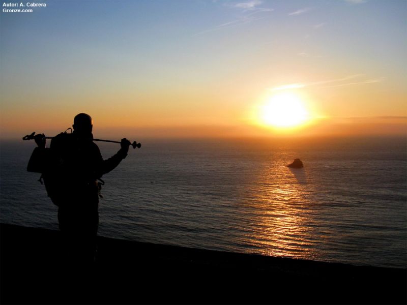 Puesta de sol en Muxía