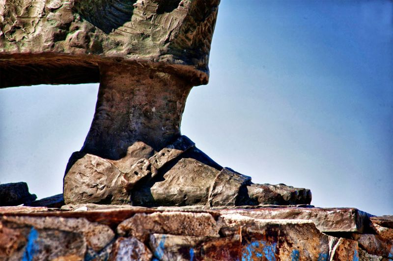 Monumento al Peregrino en el Alto de San Roque