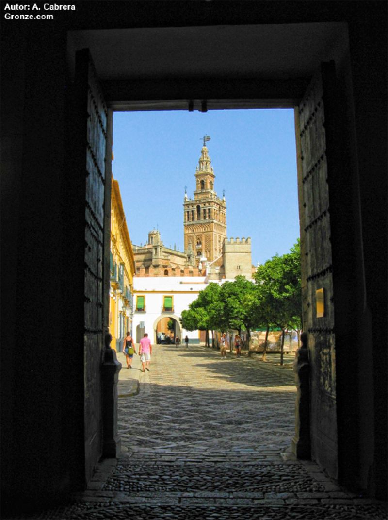 La Giralda desde el Real Alcázar de Sevilla La Giralda desde el Real Alcázar de Sevilla