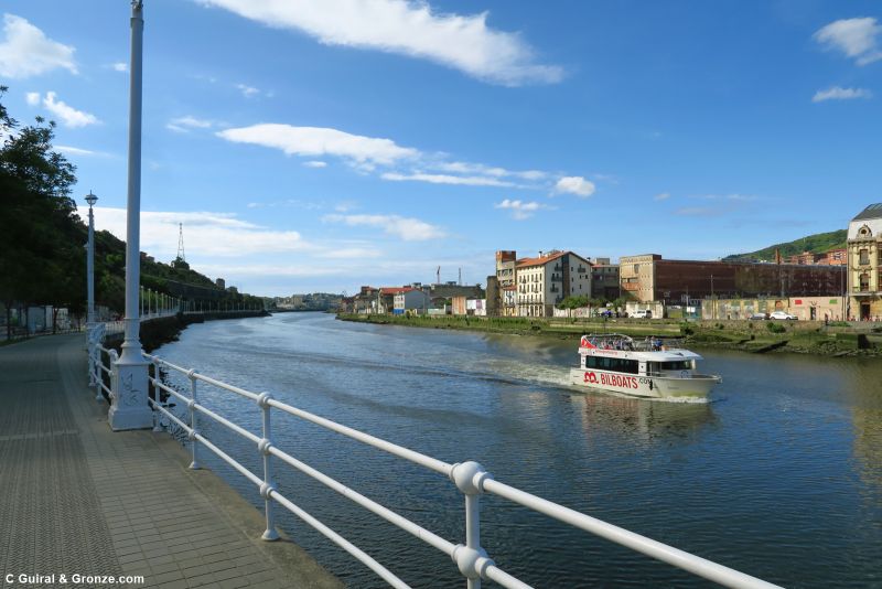 Recorrido por el margen izquierdo de la ría, hacia Portugalete