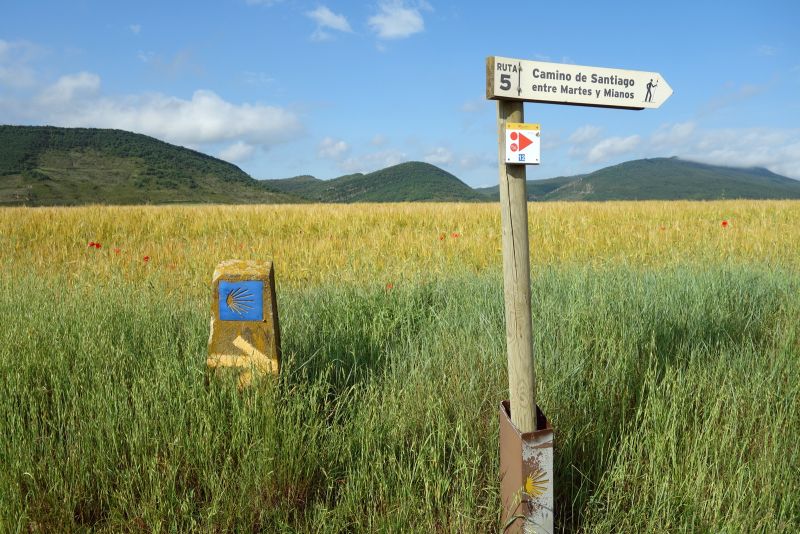 Cartel en la zona de Mianos