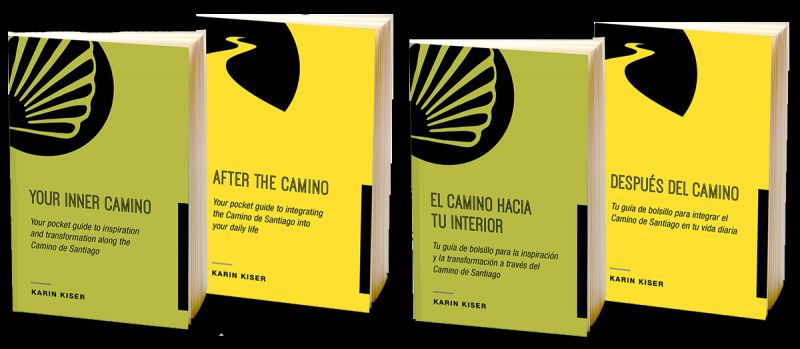 Portada de las dos mini-guías de Karin Kiser, en sus versiones en inglés y en español