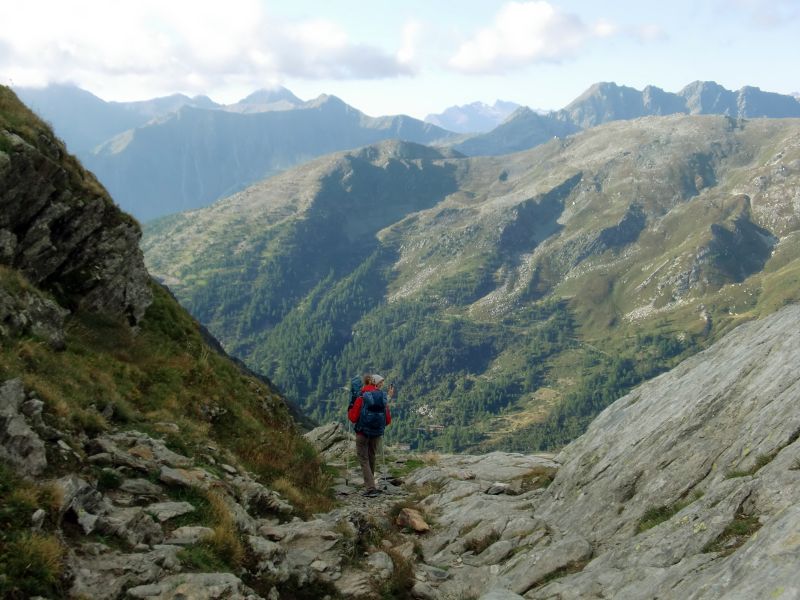 Bajada a Aosta desde el collado del Gran San Bernardo
