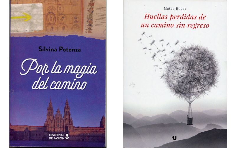 Portadas de "Por la magia del Camino" y "Huellas perdidas de un camino sin regreso"