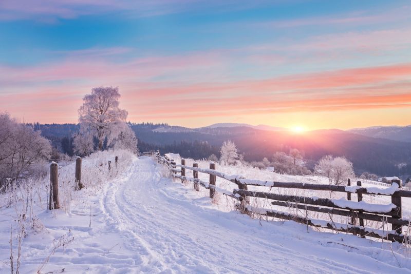 Nieve en el Camino de Santiago por Francia