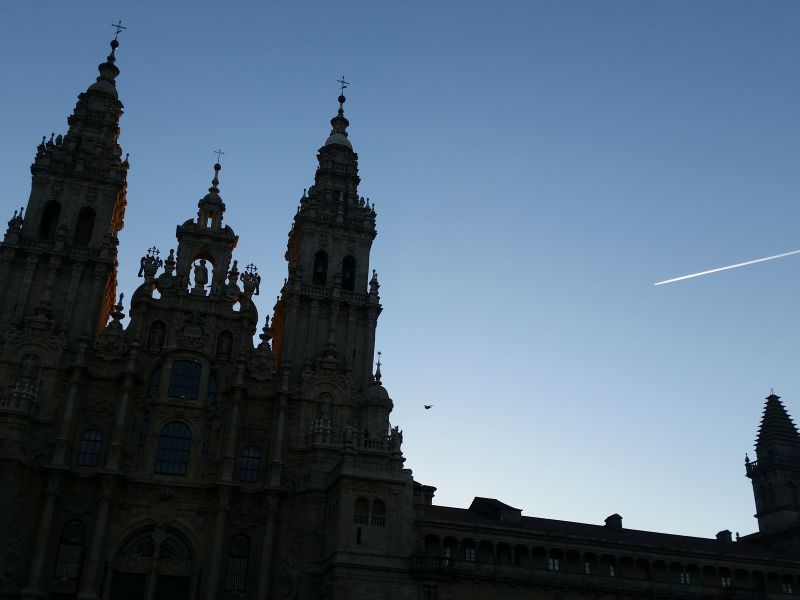 Amanecer en Santiago de Compostela.