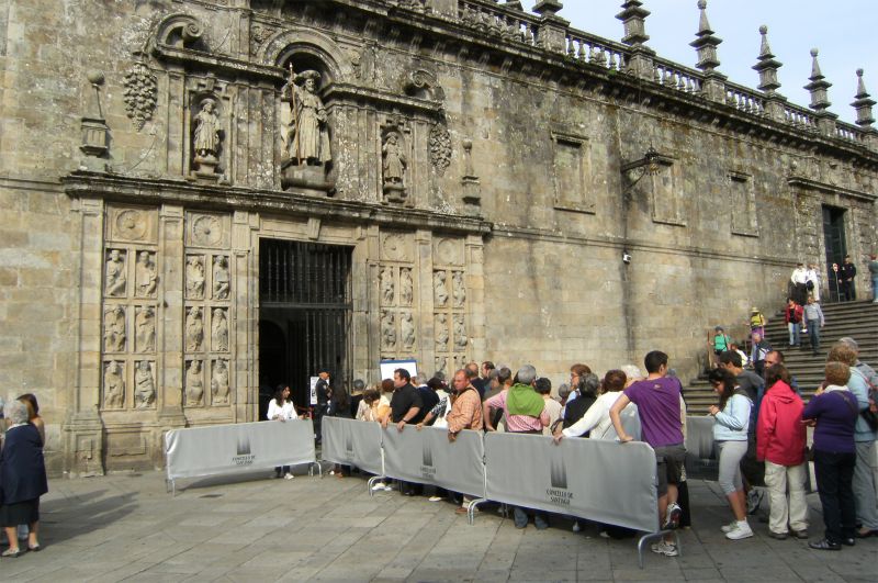 Puerta Santa, catedral de Santiago de Compostela, año 2010