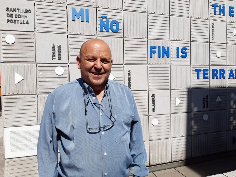 Ángel Manuel Castro, hospitalero del albergue Bela Muxía