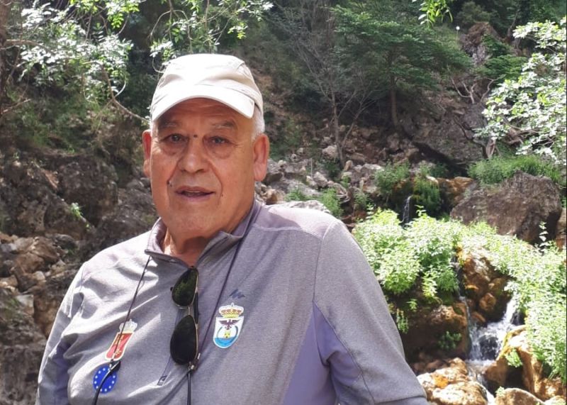 El peregrino Antonio Gil. El peregrino Antonio Gil.
