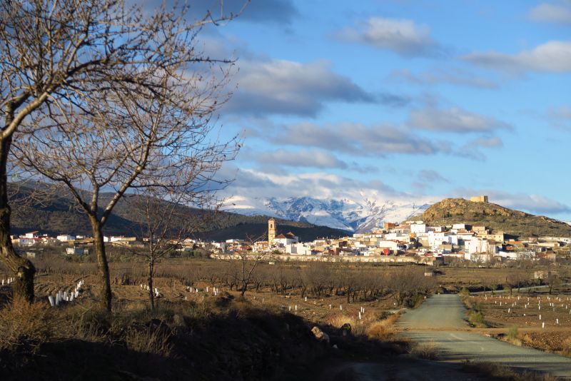 Vista del pueblo de Dólar (Granada).