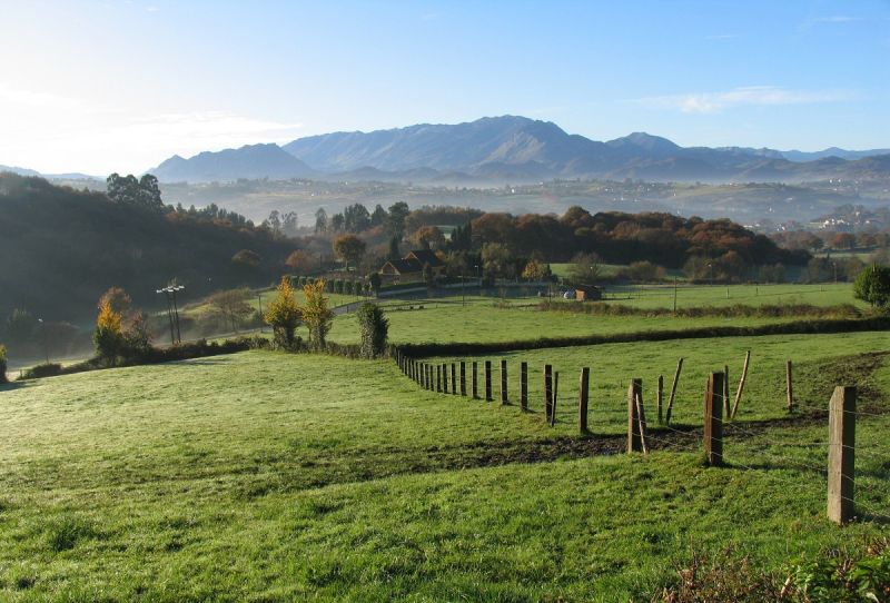 San Lázaro de Paniceres, la zona afectada del Camino Primitivo por la Ronda Norte.