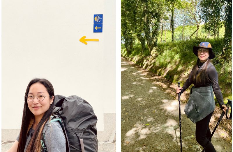 Juyoung Cho en el Camino de Santiago.