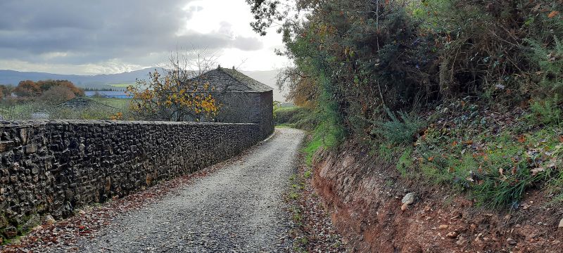 Tramo de Sarria a Santiago de Compostela en invierno.